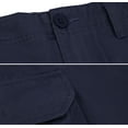 thumbnail image 3 of Men's Cotton Tactical Work Trousers Multi Pocket Military Army Cargo Pants (Navy, 38x30), 3 of 3