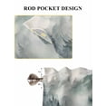 thumbnail image 6 of Green Mountain Living Room Curtains 2 Panel, Misty Forest Nature Woodland Pine Tree Landscape Cafe Window Treatment, Extra Long Farmhouse Bedroom Bathroom Kitchen Curtains Drapes 104"x72", 6 of 6