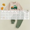 thumbnail image 3 of Futezty Baby Boy Fall Clothes Set Long Sleeve Tractor Pumpkins Print Sweatshirt Pants 3 6 12 18 24 Months 3T Halloween Toddler Infant Outfits, 3 of 6