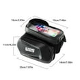 thumbnail image 4 of Waterproof Bike Phone Holder For Hands-Free Bike Bags For Frame Riding Waterproof Top Tube Bag Mobile Phone Bag black, 4 of 9