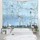 thumbnail image 4 of Tapiz de pared hippie, tapiz bohemio con flores y pájaros azules, decoración de pared, confiabilidad excepcional, 4 of 8