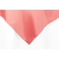 thumbnail image 1 of 1 Pc, Square 54" Lamour Satin Table Overlay - Coral For Wedding Or Event Decor, 1 of 1