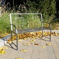 thumbnail image 2 of Achla Designs Square On Squares 48 in. Metal Bench, 2 of 3