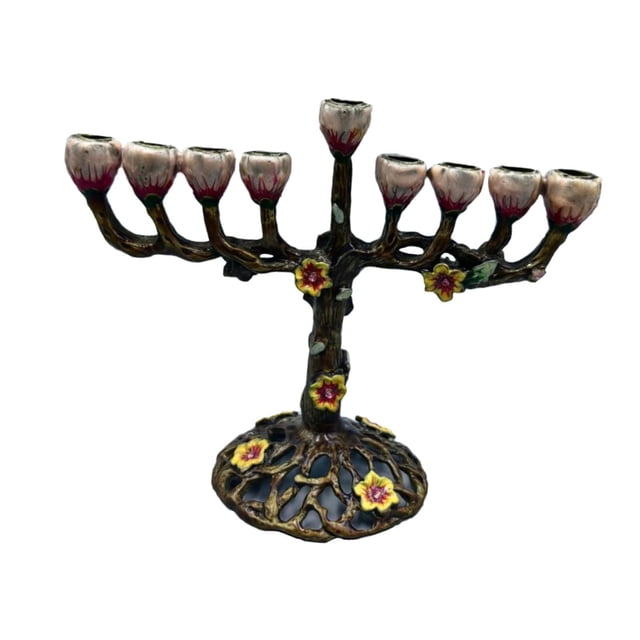 Candelabro de Menorah de 9 ramas para comedor, mesa central de banquete, adorno de candelabro versátil para el hogar, portavelas de Hanukkah