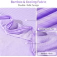 thumbnail image 4 of Elegear Cooling Blanket, Twin Size Breathable Double-Sided Lightweight Soft Bamboo Blankets Machine Washable Purple, 4 of 8