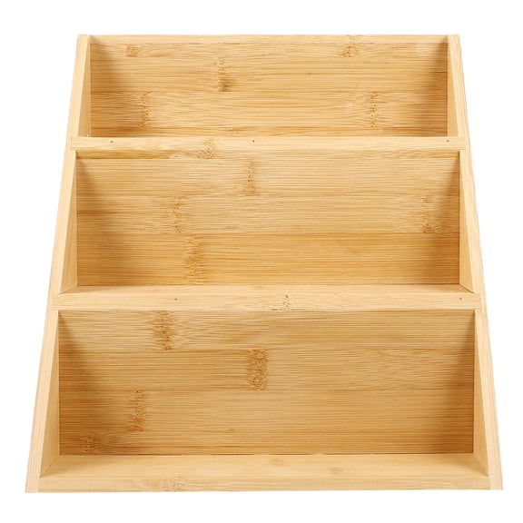 Hytrove 1Set Kitchen Spice Storage Rack Bamboo Organizer 13X10.2X9.8In