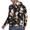 thumbnail image 6 of Sikiie Lilies Flowers Men's Hoodie, Essentials Hoodie, Sweatshirt, Pullover Hooded Sweatshirt for Men-4X-Large, 6 of 7
