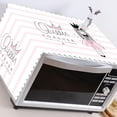 thumbnail image 4 of Microwave Oven Cover, Dustproof Cotton Machine Protector Anti-Dust Linen Fabric Microwave Dustproof Cloth Cover Decorative Kitchen Appliance Cover(Princess), 4 of 5