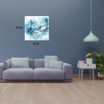 thumbnail image 2 of Whale Canvas Wall Art, Blue Whale Picture Prints Art, Ocean Beach Theme Modern High-definition Animal Waterproof Artwork 16x16 Inches, 2 of 6