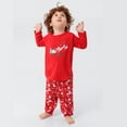 thumbnail image 3 of Yuanyu Matching Family Pajamas Sets Christmas PJ's Long Sleeve Tee and Bottom Loungewear, 3 of 7