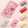 thumbnail image 2 of ZAXARRA Baby Girl Ribbon Elastic Headbands Bowknot Stretch Turban Head Wrap, 2 of 8