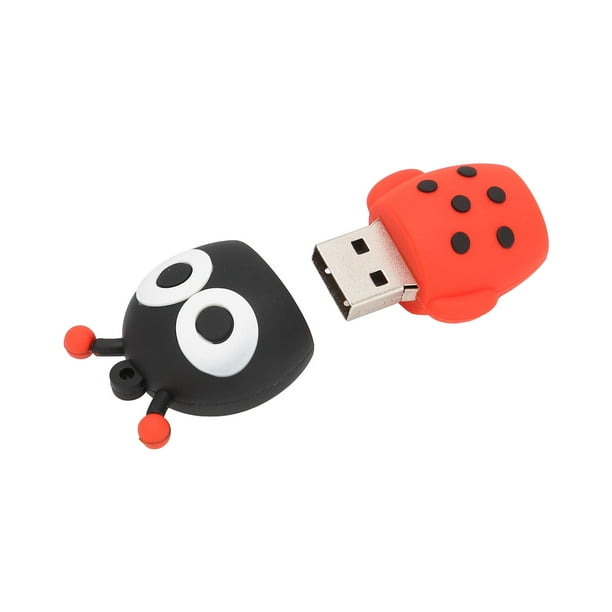 Disco flash de dibujos animados Mariquita de dibujos animados Compatible con unidades flash USB de stock opcionales para compartir transmisión de almacenamiento de datos ANGGREK Otros