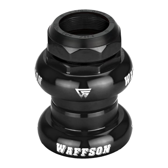 WFS AH.77 1-1/8 Inch Threaded Headsets Bearing External Cup , Black, HS11ZQLBK
