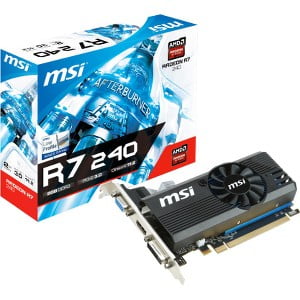 MSI R7 240 2GD3 LP Radeon R7 240 2GB DDR3 PCIe Graphics Card (Best Black Friday Graphics Card)