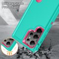 thumbnail image 6 of ELEHOLD for Samsung Galaxy S23 Ultra Rugged Protective Case Full Body Multi Layer Shockproof Hidden Kickstand Hybrid Silicone Hard PC Cover for Samsung S23 Ultra, Mint, 6 of 7