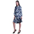 thumbnail image 4 of Moomaya Printed Womens Kimono Robes Short Satin Silk Bridal Robe Loungewear, 4 of 8