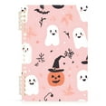 thumbnail image 7 of FORMRS 1-Subject Spiral Notebook 8" x 5" College Ruled 60 Refillable Sheet, 2 Pack, Pink Halloween Ghosts, 7 of 7