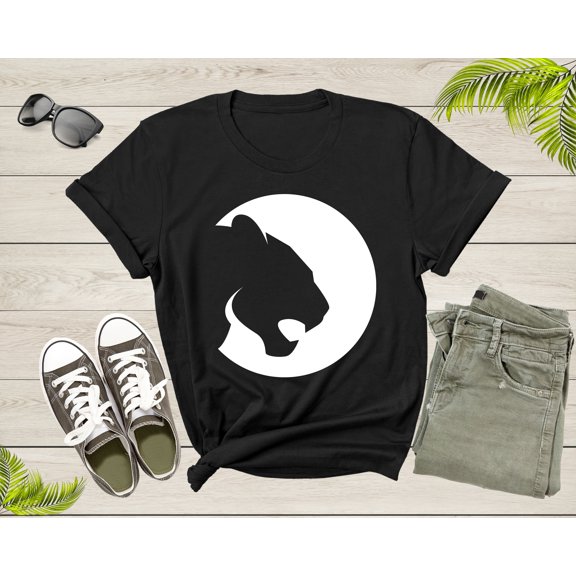 Cool Tiger Leopard Cougar Puma Head Face Animal Wild Cat T-Shirt Tiger Lover Gift T Shirt for Men Women Kids Boys Girls Tiger Graphic TShirt