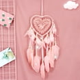 thumbnail image 5 of Farfi Wall Mount Hanging Long Tassel Feather Dreamcatcher for Bedroom (Flesh Pink), 5 of 13
