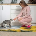 thumbnail image 4 of 2 Piece Sunflower Flowers on White Background Rug Kitchen Rug Set, Decor Kitchen Rugs, Absorbent Non-Slip Washable Floor Mats, Home Indoor Runner Rugs 17"x47"+17"x30", 4 of 7