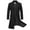 Black, variant on XFLWAM Men's Full Length Winter Trench Coat Double Breasted Wool Blend Long Windbreaker Notch Lapel Peacoat Overcoat Black M