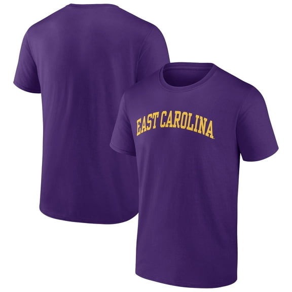 Men's Purple ECU Pirates Basic Arch T-Shirt