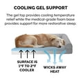 thumbnail image 5 of FurHaven Pet Products Paw-Quilted Cooling Gel Memory Foam Deluxe L-Chaise Pet Bed for Dogs & Cats - Titanium, Jumbo, 5 of 12