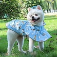thumbnail image 5 of Chubasquero reflectante para perros con capucha ajustable y gancho y lazo, chaqueta ligera para perros con estampado de poncho Adepaton Ropa para Perro, 5 of 5