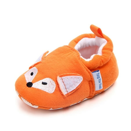 

Newborn Infant Baby Boys Girls Cute Cartoon Slipper Soft Non Skid Sole Slip On House Animal Indoor Sock Shoes Crib Moccasins for New Walkers