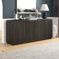 thumbnail image 2 of Evelyn&Zoe Modern/Contemporary 68" Wide Alder Brown Buffet Table, 2 of 6