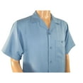 thumbnail image 5 of Men 2pc Walking Leisure Suit Short Sleeves By DREAMS 255-11 Solid Sky Blue, 5 of 7