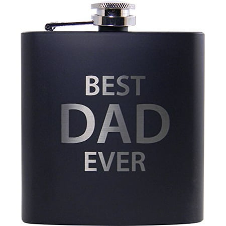 Best Dad Ever Flask, Funnel and Gift Box - Great Gift for Father's Day, Birthday, or Christmas Gift for Dad, Grandpa, Grandfather, Papa,