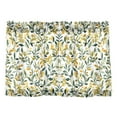 thumbnail image 7 of Yayeee Kitchen Curtains Tier Pair Light Filtering 27"x24" Rod Pocket Short Cafe Window Panel, Autumn Greenery, 7 of 7