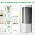thumbnail image 2 of Dispensador de vasos Haqaf montado en la pared de 90 ml a 150 ml con orificio para vasos de baño, 2 of 7