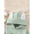 thumbnail image 5 of Bagilaanoe Newborn Easter Outfits Baby Girl Hooded Romper Sweatshirt Long Sleeve Bodysuits Print Pullover 3M 6M 9M 12M 18M Infant Casual Tee Tops, 5 of 9