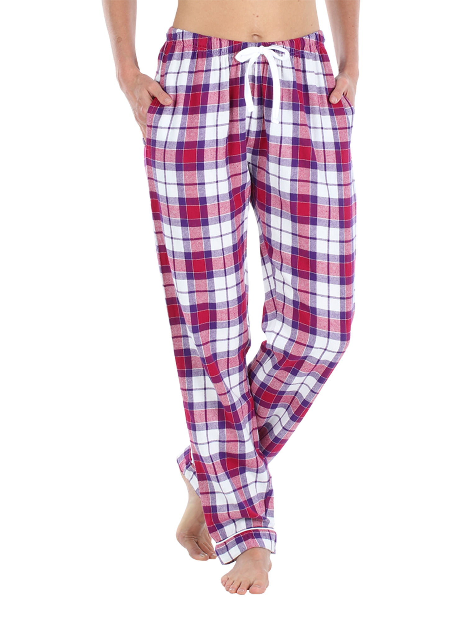 PMF1001-2081-EU-MED Bird Toile PajamaMania Women’s Cotton Flannel Pyjama PJ Pants Bottoms 