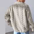 thumbnail image 3 of Puntoco Chaqueta Informal De Manga Larga con Cremallera Y Suéter De Felpa Sólida para Mujer Puntoco Puntoco-1, 3 of 5