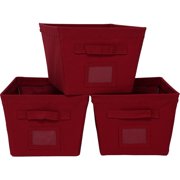 Angle View: 3 Pack Medium Bins, Red Sedona 7.5hx10wx
