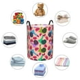thumbnail image 6 of Daiia Snails Round Laundry Basket with Handles Thickened Waterproof Circular hamper,Dirty Clothes Storage Basket for Bedroom,Bathroom,College Dorm-Small, 6 of 8