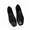 Black, variant on Women's Shoes Waterproof Jelly Sandals, Square Toe, Gold, Size 40