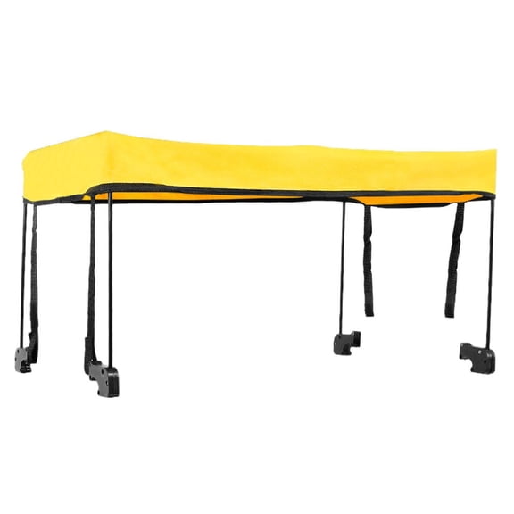1×Awning Canopy For Camping Wagon Cart Garden Wagon Sun Shade Cover Trolley Cart Easy Installation Outdoor Accessories