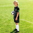 thumbnail image 5 of Brazil Soccer Jersey Outfits for Kids Boys Girls Shorts Athletic Outfit For Youth Sports Team Training Play Football Clothes Set 3-14 Years, 5 of 5