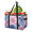 Multicolor 2, variant on Pink Blue Peony Flower Reusable Grocery Bags, Foldable Shopping Bags for Groceries with Handles, Large Grocery Tote for Kitchen, Market, Car, Trunk, Picnic