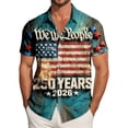 thumbnail image 2 of Linfrsh Flag Shirts for Men American Flag Patriotic Eagle Shirt Men Boys 4th of July T-Shirt(Mint Green,3XL), 2 of 6