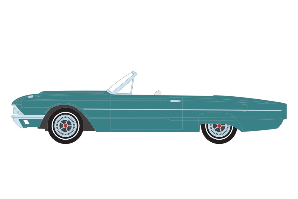 1966 Ford Thunderbird Convertible, Thelma  Louise Greenlight- 44940E/48  1/64 scale Diecast Car