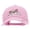 Lt Pink, variant on Happy Cat Head Embroidered Unstructured Cotton Twill Cap - Brown OSFM