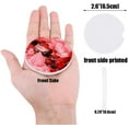 thumbnail image 2 of FMSHPON Marble Texture Red Ink Set of 6 Car Coaster for Drinks, Absorbent Ceramic Stone Coasters Cup Mat with Cork Base for Home Kitchen Room Coffee Table Bar Decor, 2 of 5