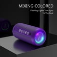 thumbnail image 2 of Altavoz Bluetooth Ortizan Portable IPX7 Resistente al Agua 24W Morado, 2 of 7