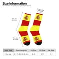 thumbnail image 3 of Women Colorful Crew Socks Spanish Flag Novelty Fun Socks For Mens, 3 of 7