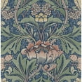 thumbnail image 2 of Seabrook Designs  Acanthus Floral Prepasted Wallpaper 20.5 in. W x 33 ft. L - Denim & Sage, 2 of 5